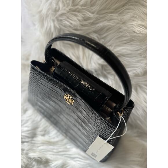 SOLD❌ NEW $850 Tory Burch Crocodile Croc Britten Top Handle Satchel - Picture 5 of 10